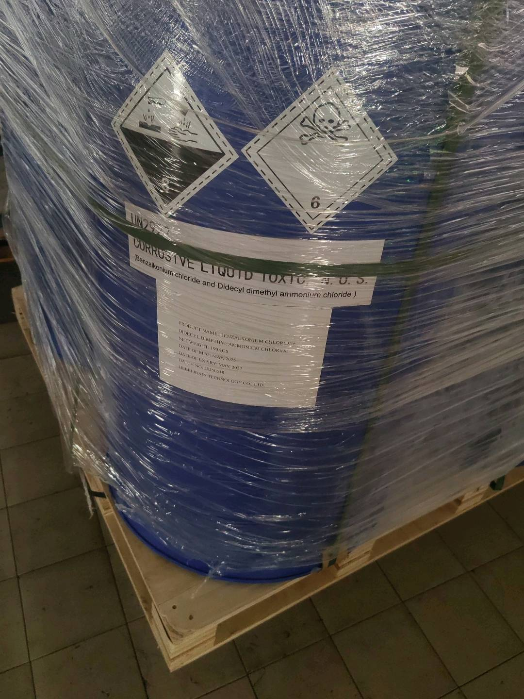 Benzalkonium chloride + didecyl dimethyl ammonium chloride